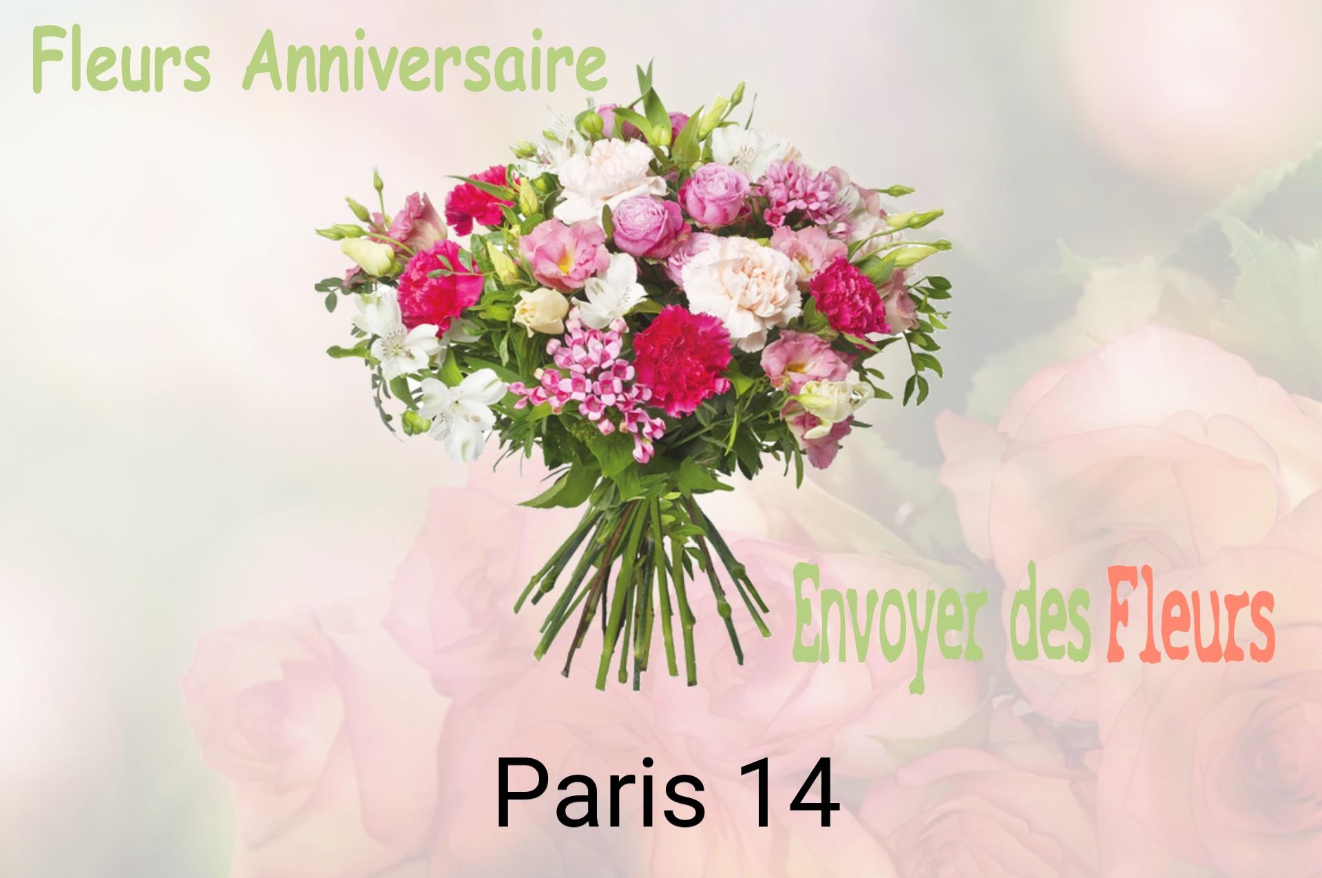 Bouquet de fleurs d’anniversaire livré à Paris-14